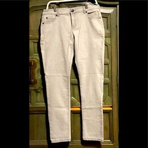 Womens light gray straight leg jeans sz 14